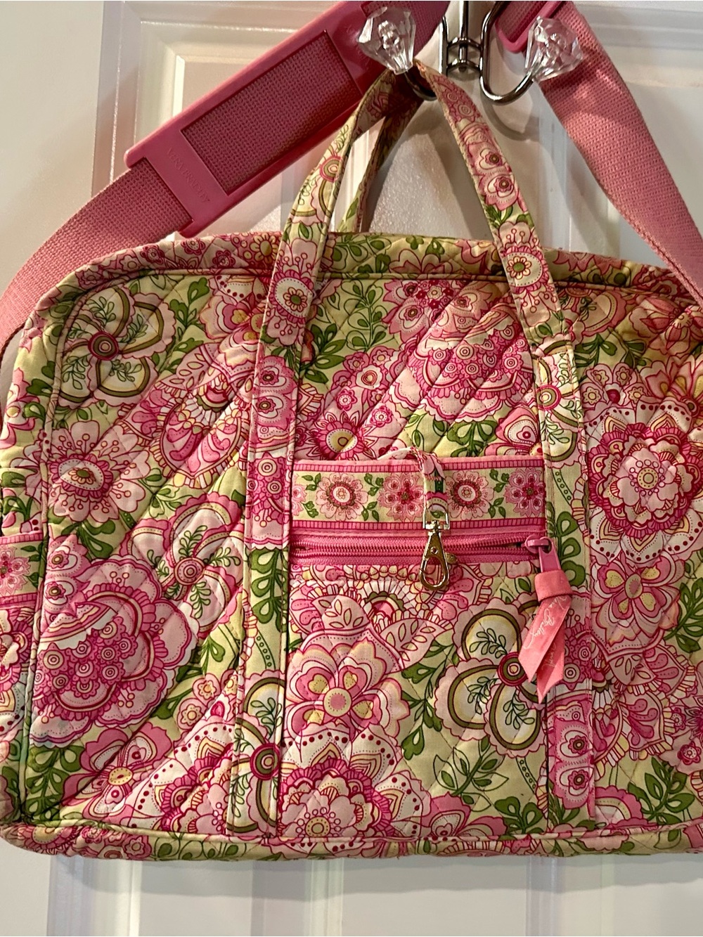 Vera Bradley Petal Pink Floral Quilted Computer Bag  - Women's Tote Rare find